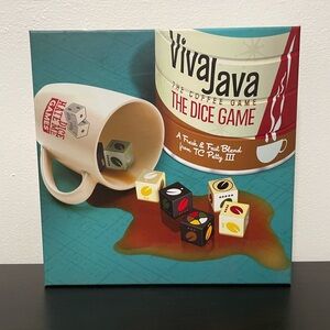 VivaJava The Coffee Dice Game Complete In Box 1-4 Players Board 2017